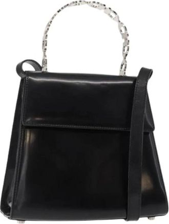 Ferragamo Pre-owned Handbags, female, Black, Size: ONE SIZE Pre-owned Leather Handbag