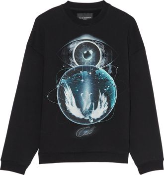 Cult of Individuality Cults Novelty Fleece Crew Sweatshirt in Teardrop