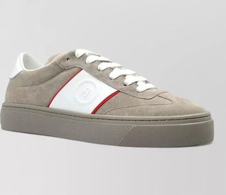 Furla lace up sneakers round toe contrast panel