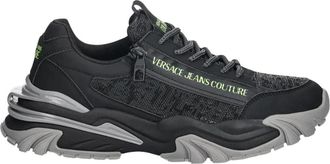 Versace Jeans Couture Sneakers - Heren - Sneakers - Grijs - 41 EU - Leer - Schoenen