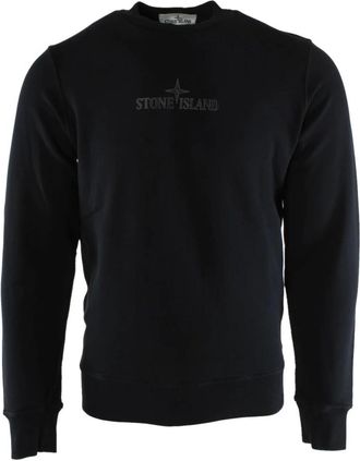 Stone Island Sweater - Heren - Sweatshirts - Blauw - S - Katoen - Hoodies & sweatvesten