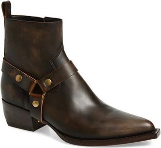 Golden Goose Debbie Harness Boot in Dark Brown/Beige at Nordstrom, Size 12Us