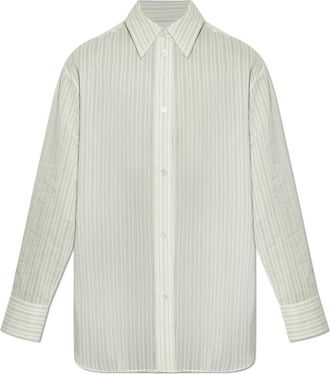 STUDIO NICHOLSON Rouen Shirt - Dames - Overhemden - Beige - XS - Katoen - Overhemden