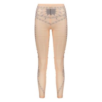 Alberta Ferretti Form-Fitting Leggings - female - Alberta Ferretti - Leggings - Pink - S - Trousers