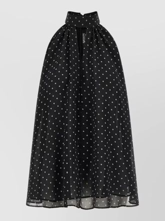 Rotate halter neck dress bow detail sheer