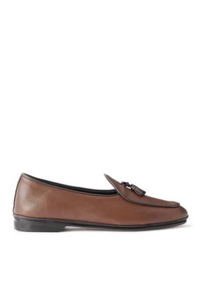 Rubinacci Tasseled Full-Grain Leather Loafers