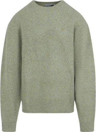 Carhartt Work in Progress Curtis Sweater - Heren - Ronde hals truien - Groen - S - Wol - Truien & Vesten