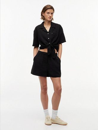 Tommy Hilfiger Crinkle Textured Relaxed Shorts