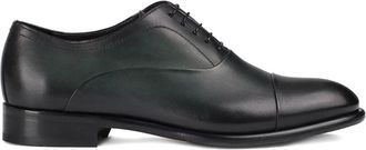 Doucal's Oxford stringate in pelle - Verde
