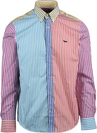 Harmont & Blaine Casual Shirts - Heren - Casual Overhemden - Veelkleurig - M - Katoen - Overhemden