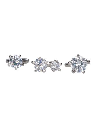 Panconesi Constellation Silver-Plated Crystal Ear Cuffs