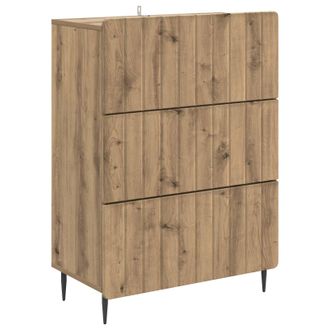 vidaXL Cajonera 66 X 34,5 X 92 Cm Madera De Ingenier&iacute;a Roble Artisan Vidaxl