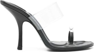 Alexander Wang Bianca 105mm Sandal w/ Crystal Toe Ring