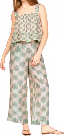 Mirth Baden Wide Leg Pant In Stony Coeur