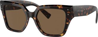 Dolce & Gabbana Dg 4471 Zonnebril - unisex - Zonnebrillen - Bruin - 52 MM - Accessoires
