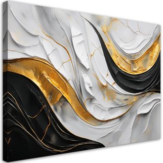 Artgeist Quadro Su Tela, Astrazione Onde Glamour - 90x60