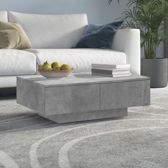 vidaXL Tavolino da Salotto Grigio Cemento 90x60x31cm Legno Multistrato - Vidaxl