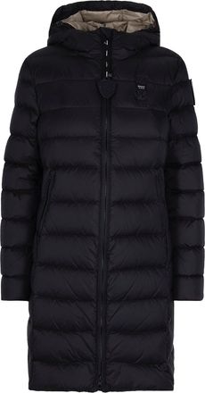 Blauer Black Agnes Long Quilted Down Jacket