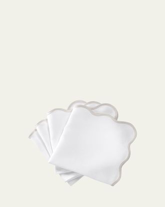 Matouk Casual Couture Scallop Napkins, Set of 4