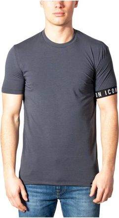 Dsquared2 T-shirt bianca con logo - - Tops - Uomo - Grigio - 2XL