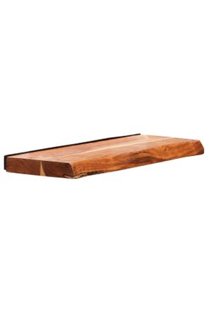 Livetastic Wandboard, Naturfarben, Holz, Akazie, massiv, Holz, 60x3.5x20 cm, Wohnzimmer, Regale, Wandboards