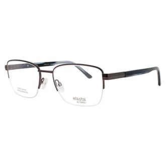 Elasta Mens Grey Rectangular Eyeglass Frames E-3127