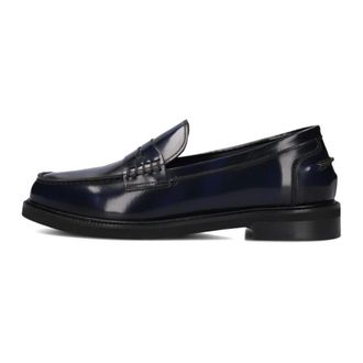 Stefano Lauran Schoenen, Dames, Blauw, 39 EU, Wol, Blauwe Loafers voor Dames