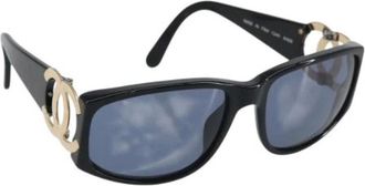 Chanel Pre-owned Accessories, female, Black, Size: ONE SIZE Pre-owned Plastic Sunglasses