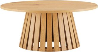 Happy Garden Mesa de centro redonda 80cm estilo escandinavo de madera liv