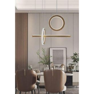 Trade Shop Trade Shop Traesio - Trade Shop - Led 80w Led Apoyo Luz 6500k 4000k Efecto Cristallal Modern Lp-23 - Oro