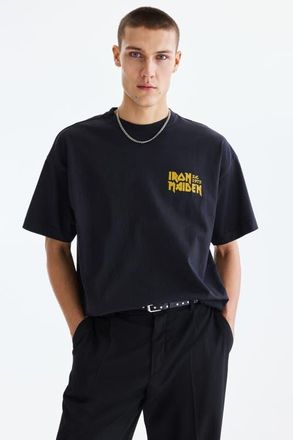 H&M Oversized fit t-shirt in Black/iron Maiden at Nordstrom, Size X-Large