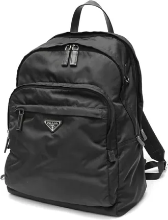 Prada Black Nylon Backpack (Pre-Owned)