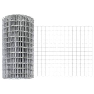 Berkfield Home Euro Fence 0.8x25 m Galvanised Steel in Grey