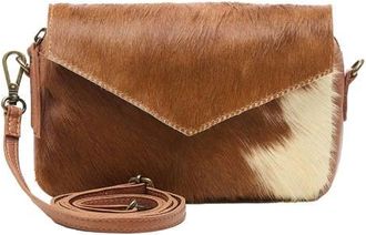 Chabo Bags leren crossbody tas Rio Romy Hair-on bruin