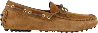 Tom Ford Donker Whiskey Su&egrave;de Driver Mocassins - Heren - Bootschoenen - Bruin - 42 EU - Su&egrave;de - Schoenen