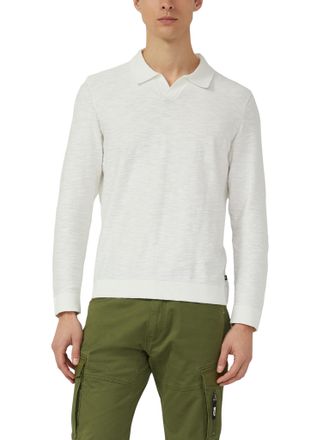s.Oliver Strickpullover S.OLIVER, Herren, Gr. XXL, ecru, Strick, Obermaterial: 100% Baumwolle, unifarben, normal h&uuml;ftbedeckend, Rundhals, B&uuml;ndchen, Pullover St