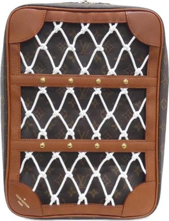 Louis Vuitton Marron Coated Canvas Backpack (Pre-Owned)