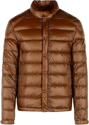 Moncler Piumino leggero Selves - Heren - Gewatteerde jassen - Bruin - M - Polyester - Jassen