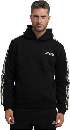 Emporio Armani Hoodies & sweatvesten, Heren, Zwart, XL, Katoen, Hooded Sweatshirt