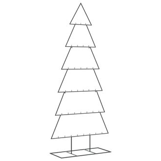 vidaXL &Aacute;rbol De Navidad Para Decoraci&oacute;n Metal Negro 180 Cm Vidaxl