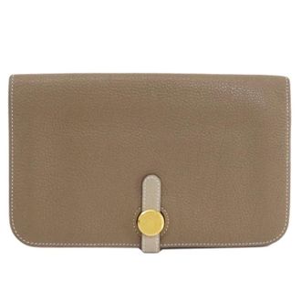 Herm&egrave;s Pre-owned Wallets, female, Beige, Size: ONE SIZE Pre-owned Coin Purse