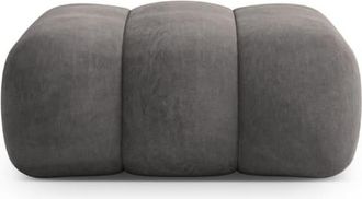 Cosmopolitan Design Puf terciopelo gris