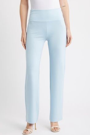 Anne Klein High Waist Pull-On Pants in Opal Blue at Nordstrom, Size Medium P