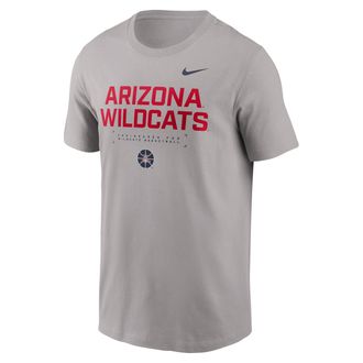 Nike Arizona Courtside Basketball Nike Mens Dri-FIT College T-Shirt in Grey | 02ET09TUAN-4V1
