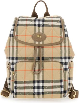 Burberry Embroidered Canvas Backpack
