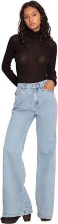 Belle & Bloom Firecracker Flare Jeans in Stonewash at Nordstrom, Size X-Small Au