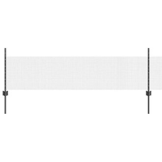 Berkfield Home Chicken Wire Fence Set Set of 2 Grey Metal, Plastic 25 x 0.5 m
