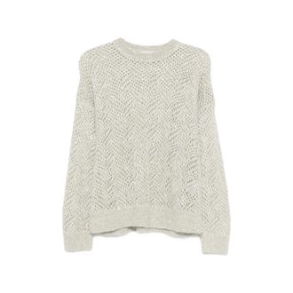 Brunello Cucinelli Sequin-embellished Open-knit Sweater