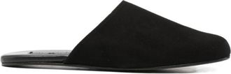 Maneb&igrave; Black Suede Slippers