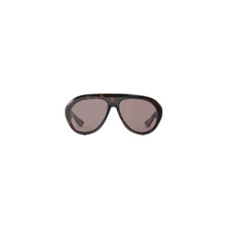 Rotate ROTATE Birger Christensen, Sunglasses, female, Brown, Size: ONE SIZE Animal-Print Temple Sunglasses